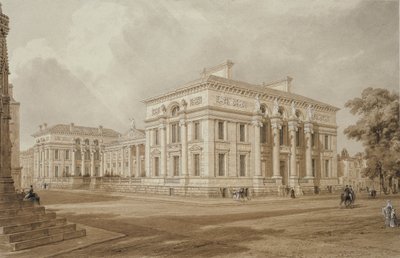 Vue sud-est du bâtiment Taylor et des galeries universitaires - Frederick Mackenzie